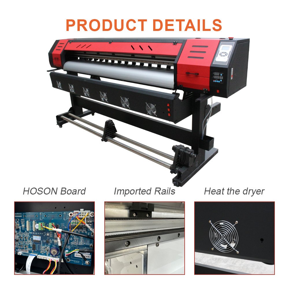 New Eco Solvent 1.8M Automatic Inkjet Printer Hybrid Plate Easy to Operate Retail Home Use Farm Industries Wallpaper Printing