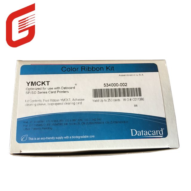 High Quality entrust Datacard 534000-002 YMCKT Color Ribbon for Datacard SP25 id card printer compatible with SP25 SD260