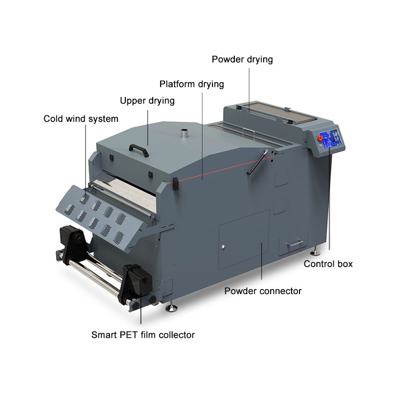 LETOP PET Transfer Heater Printing Film Digital Inkjet Shaker DTF Printer H650 D650 C650 Dryer Hot Melt Powder Shaker Machine