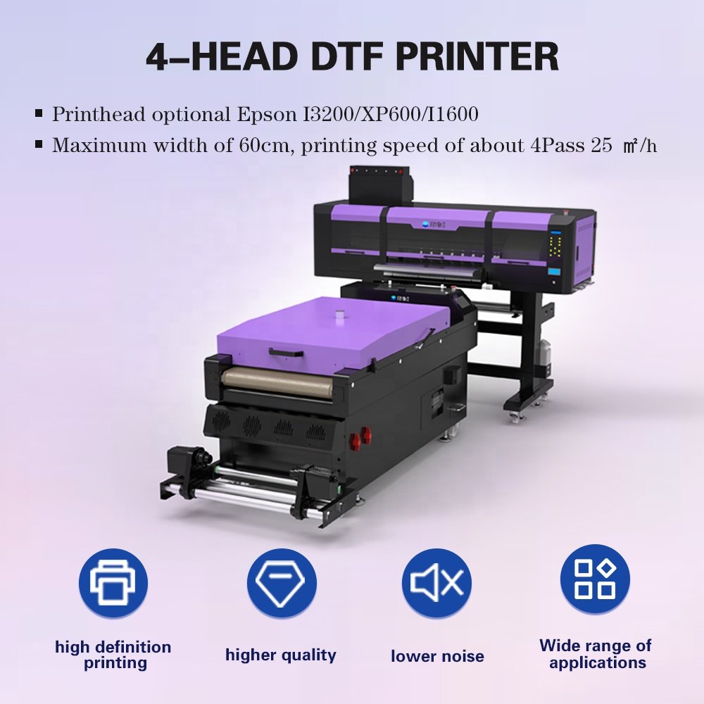 best seller impressora dtf 4 print heads 60cm dtf printer