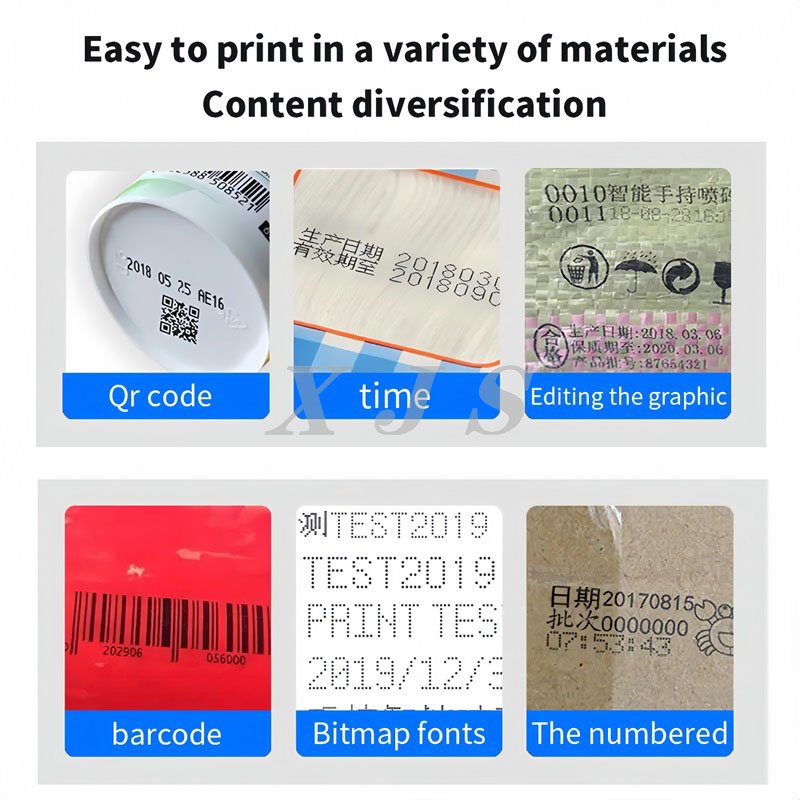 Product logo hand held jet printer batch date coding portable machine handheld inkjet printer for box cartoon printing