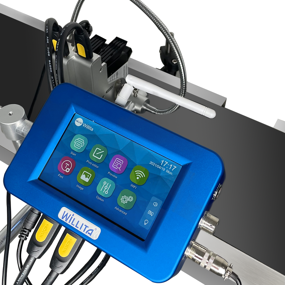 2024 Newest 25.4mm Variable Expire Date Qr Code Series Number Automatic Online Coding Machine Batch Printing Inkjet Printer