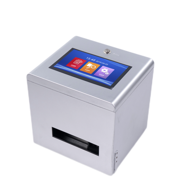 Static ink jet batch coding machine automatic thermal inkjet printers for amber glass dropper bottle bottom batch no printing