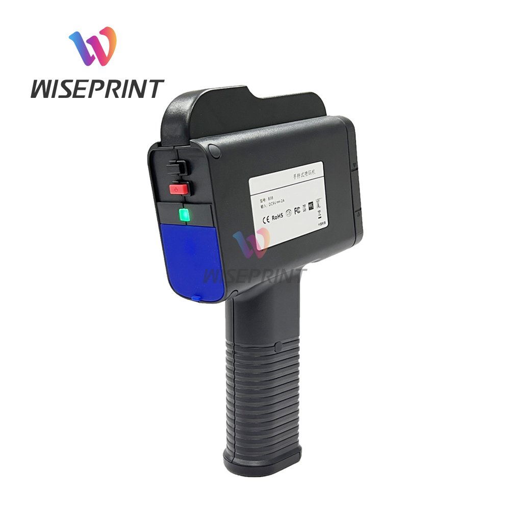 WISEPRINT TIJ 6150 25.4mm portable handheld inkjet printer date table graphic logo expiry date inkjet printer