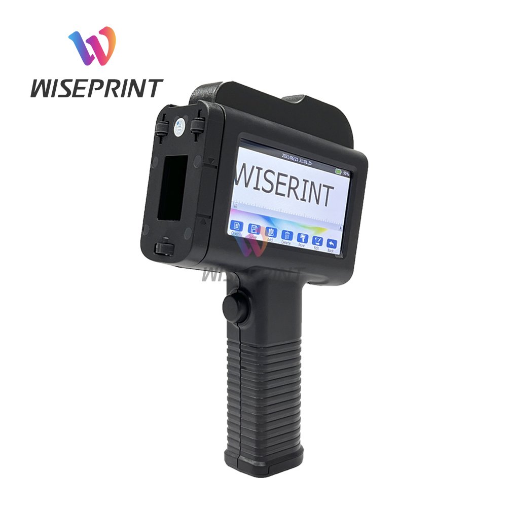 WISEPRINT TIJ 6150 25.4mm portable handheld inkjet printer date table graphic logo expiry date inkjet printer