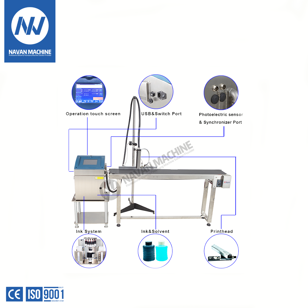 NAVAN Professional Inkjet Printer Expire Batch Code Printing Machine Date Printer