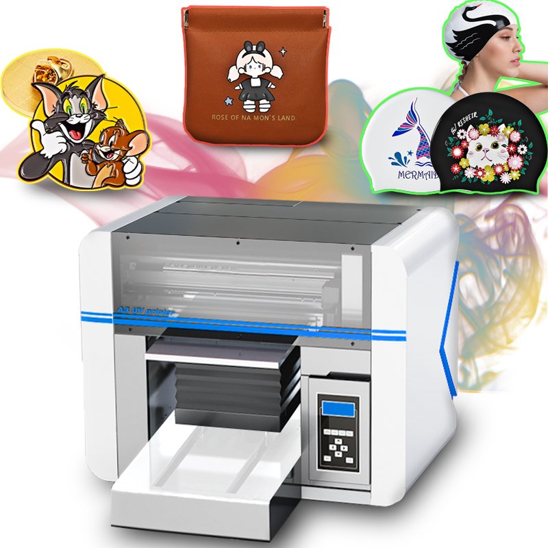 A3 UV printer optional TX800 XP600 print head can be equipped with CCD visual positioning acrylic canvas pen UV flatbed printer