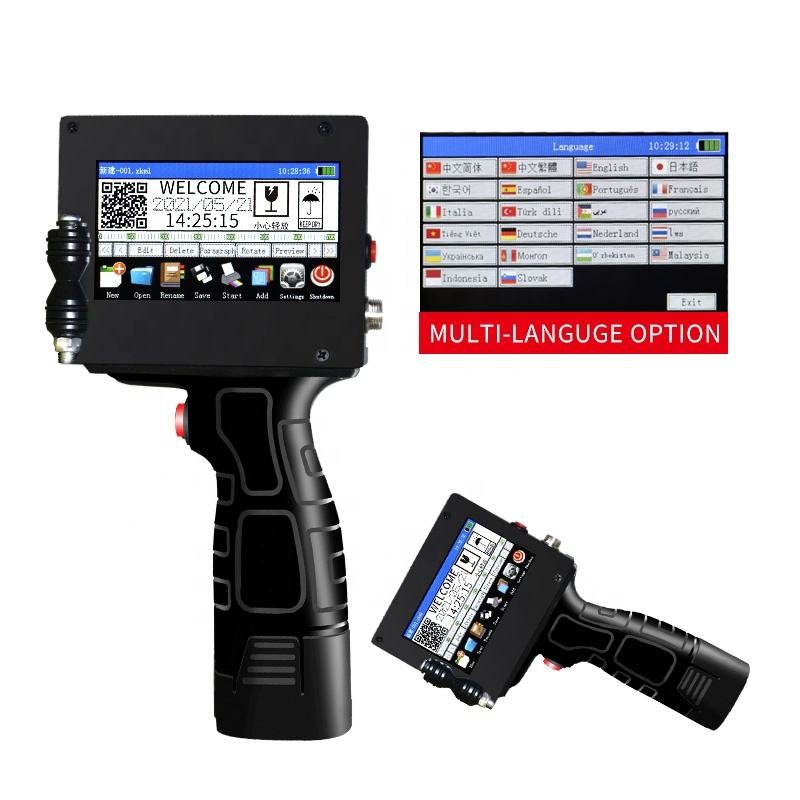 Multilingual Digital Label Printing Machine Automatic Label Printer Sticker Machine Small Hand Held Inkjet Printer
