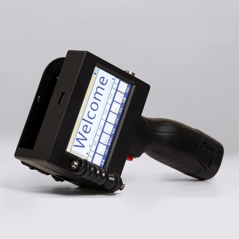 factory price New Design 4.3 inches touch screen 600 DPI Handheld Intelligent expiry data batch coding Inkjet Printer