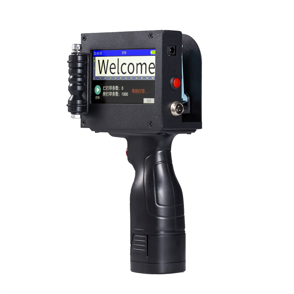 factory price New Design 4.3 inches touch screen 600 DPI Handheld Intelligent expiry data batch coding Inkjet Printer