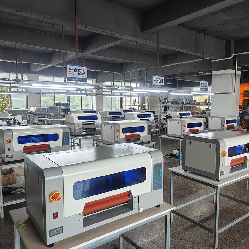UV DTF Inkjet Printer Digital Multicolor A3 Roll to Roll Laminator Varnish Label AB Film UV DTF Printer Machine for Sticker