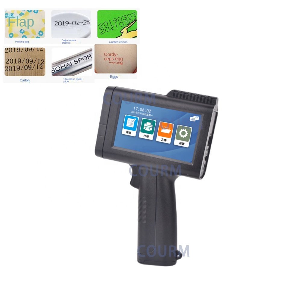 M6 Handheld small carton kraft paper plastic bag foam board Production date Two dimensional code lot number logo inkjet printer