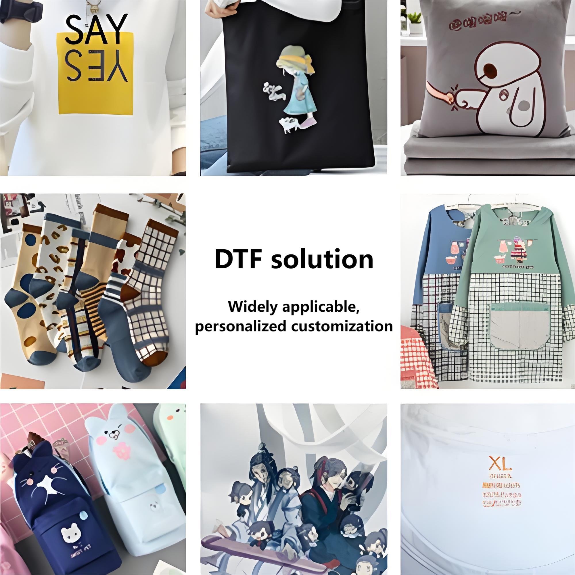 60Cm Uv Dtf Printer With Powder Shaker Dtf Rip Software Dtf Heat Press Machine