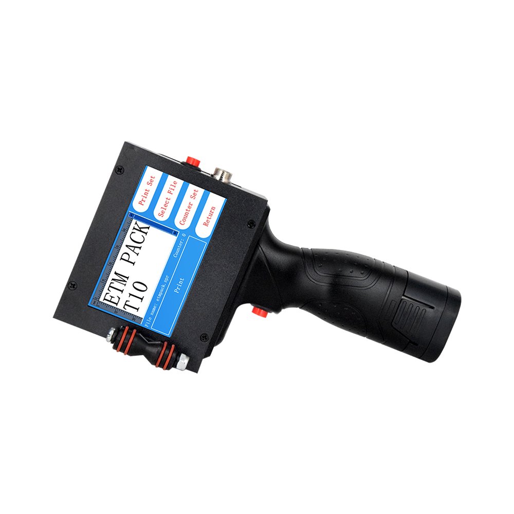 T10 Manual Date Code Inkjet Printer Metal Plate TIJ Printing Machine