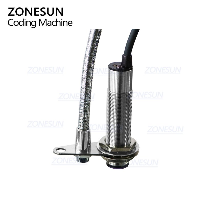 ZONESUN Glass Metal Steel Plastic PVC Carton Batch Number Logo Mark Can Date Coding Inkjet Printer Digital Code Printing Machine
