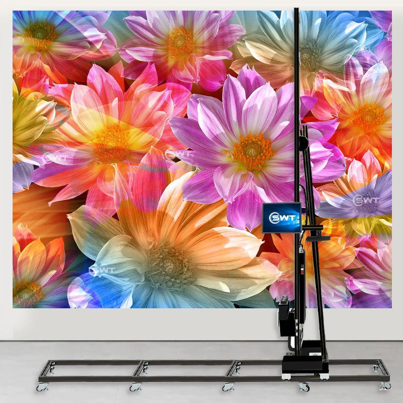 UV ink 3D wall printer machine for directly printing on various walls for house decoration advertising business