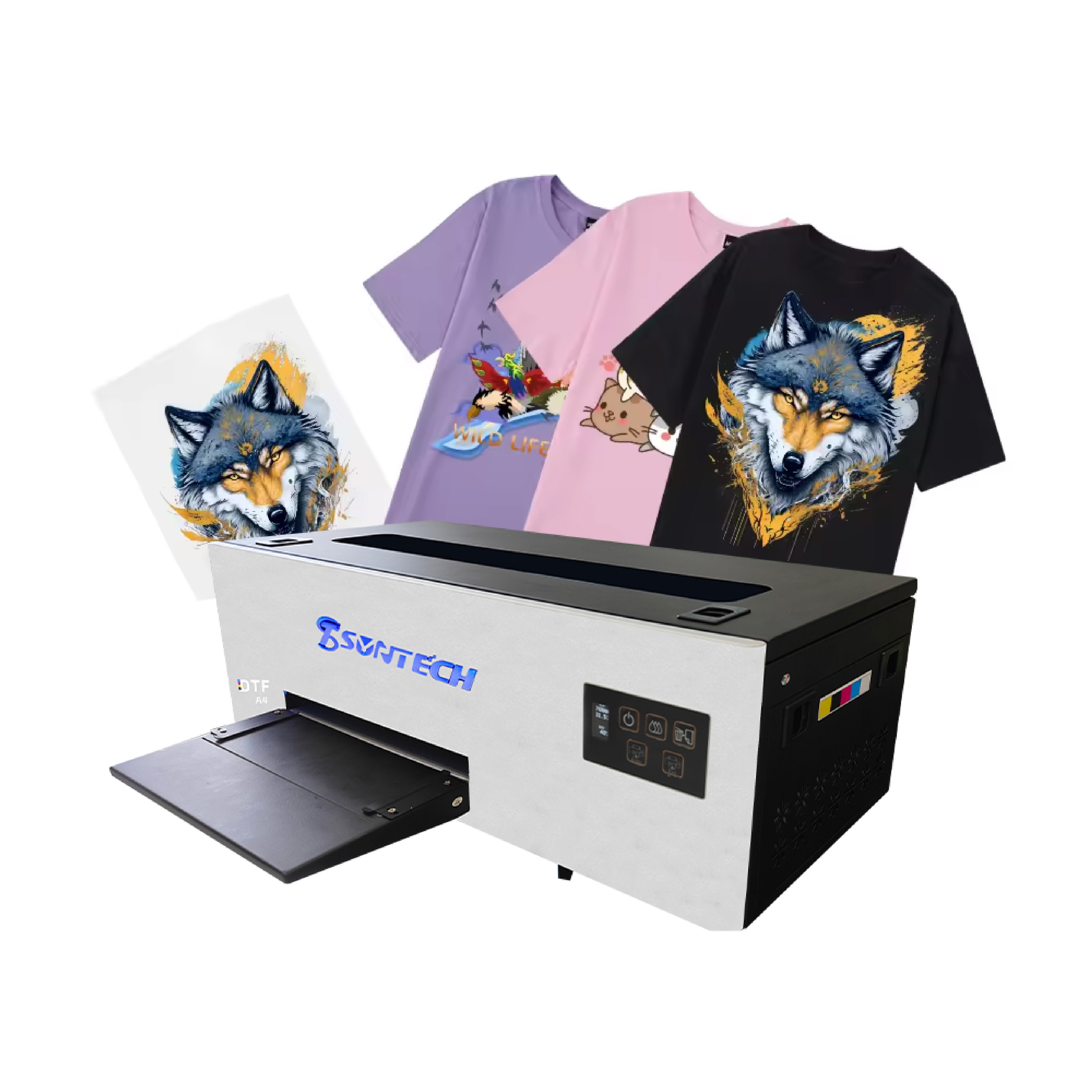 China high quality hot Selling Factory Price T-Shirt Film A4 A3 dtf printer textile /shoe /handbag/T-shirt A3 A4 Dtf Printer