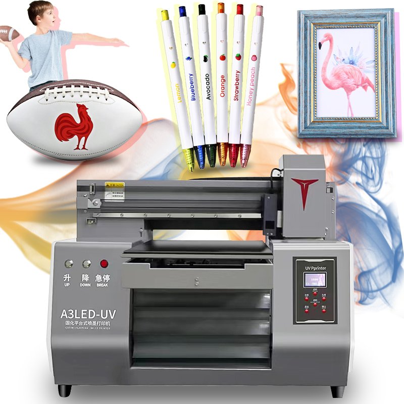 A3 UV flatbed printer, UV printer, printing puzzle toys, acrylic ornaments, packaging boxes, portable 3050 UV inkjet printer