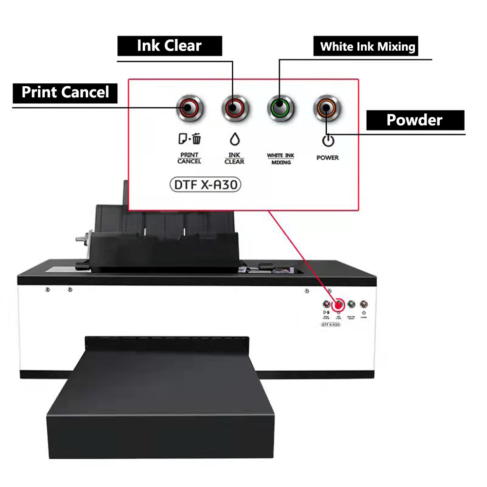 High Quality 2022 A3 A4 Dtf Printer 30cm Roll Dtf T-shirt Printer Heat Transfer A3 A4 Pet Film R1390 L1800 Dtf Printer