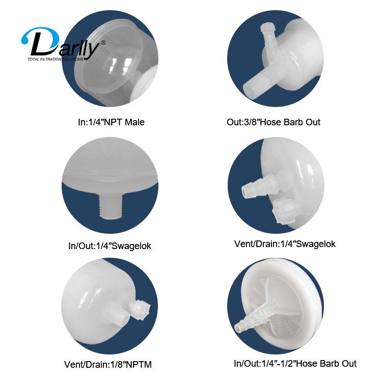5 10 Micron PP Replacement disposable Capsule Filter Cartridges ceramics inkjet Printer for UV Ink Purification