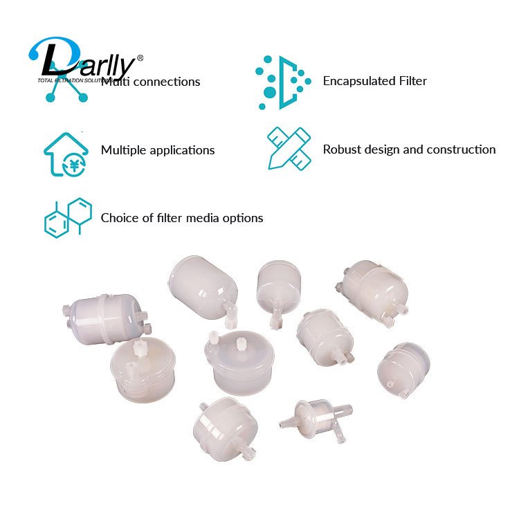 5 10 Micron PP Replacement disposable Capsule Filter Cartridges ceramics inkjet Printer for UV Ink Purification