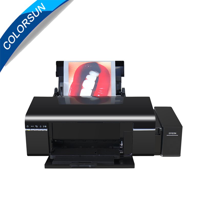 A4 size L805 printer pvc card printer T-shirt printing machine with RIP Software free