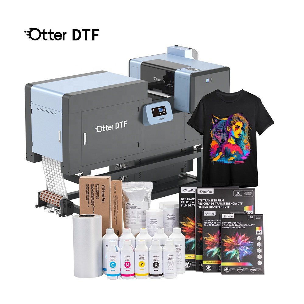 Otter Printer + Shaker + Purifier DTF All-In-One System DTF Printer Machine For A4 A3 42cm DTF Pet Film T Shirt