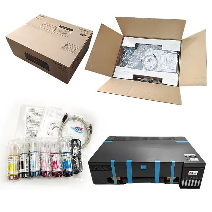 A4 Desktop heat press 6 color xp600 Inkjet Printer Sublimation Dye Ink dtf printer for EPSON L805 L8050 L8058