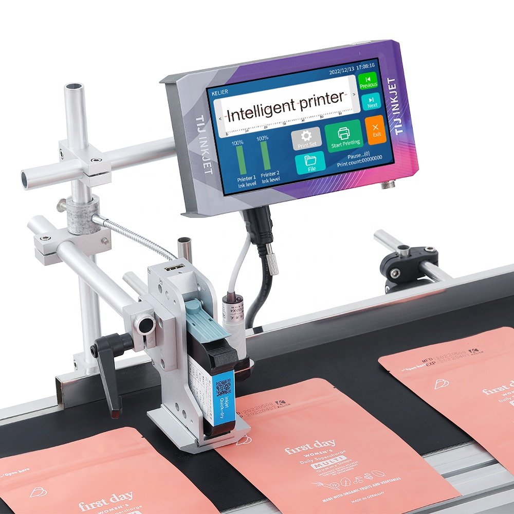 Kelier Factory Price inkjet Printer Expiry Date Time Label Logo Printing Online Printer