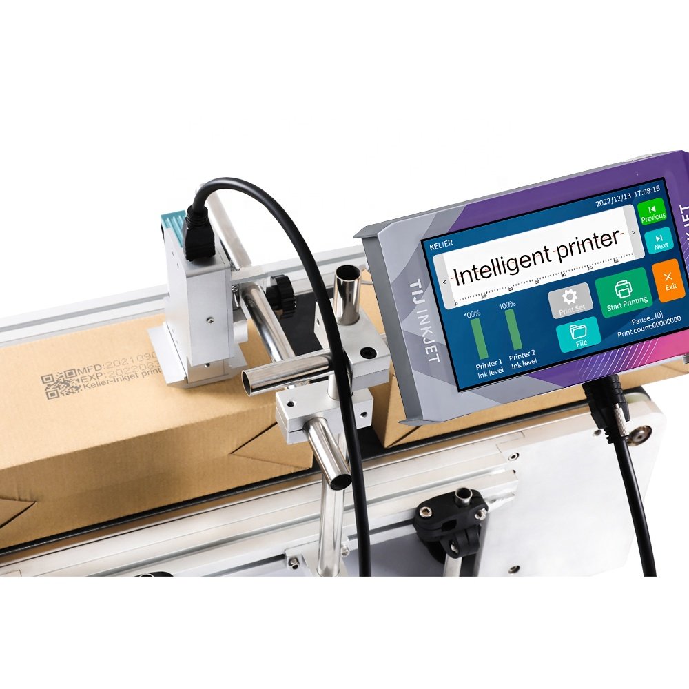 Kelier Factory Price inkjet Printer Expiry Date Time Label Logo Printing Online Printer