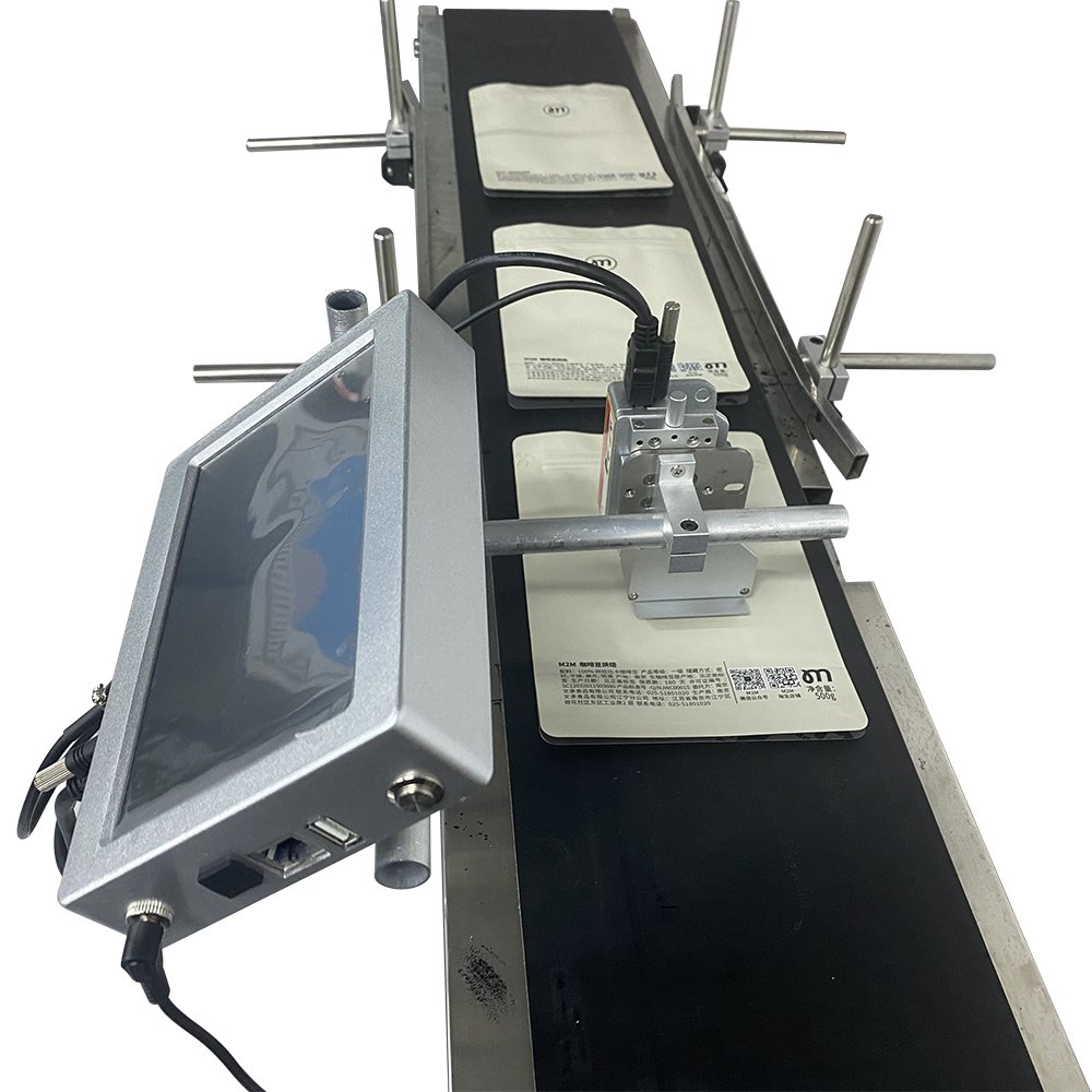 7 inch online TIJ inkjet printer coding machine QR BARCODE EXPIRE for bags