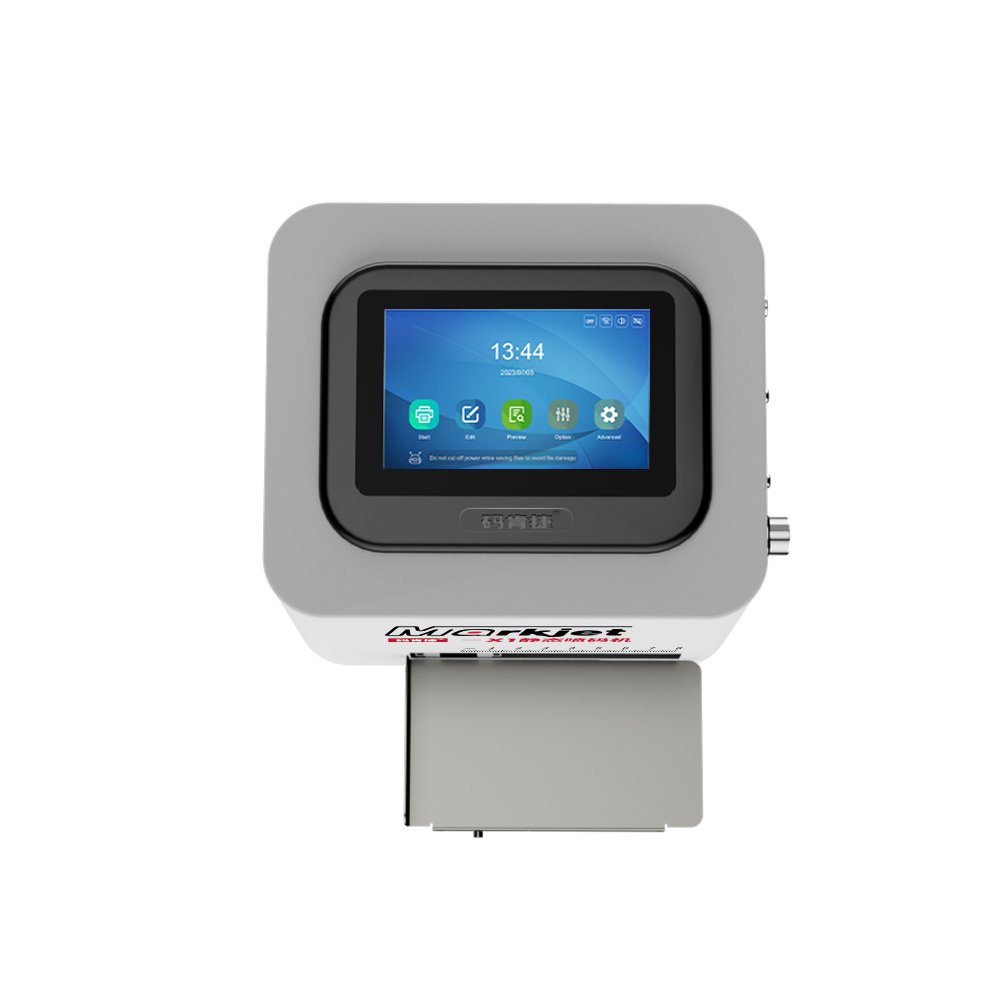 Static Ink Jet Batch Coding Machine Automatic Thermal Inkjet Printers For Amber Glass Dropper Bottle Bottom Batch No Printing