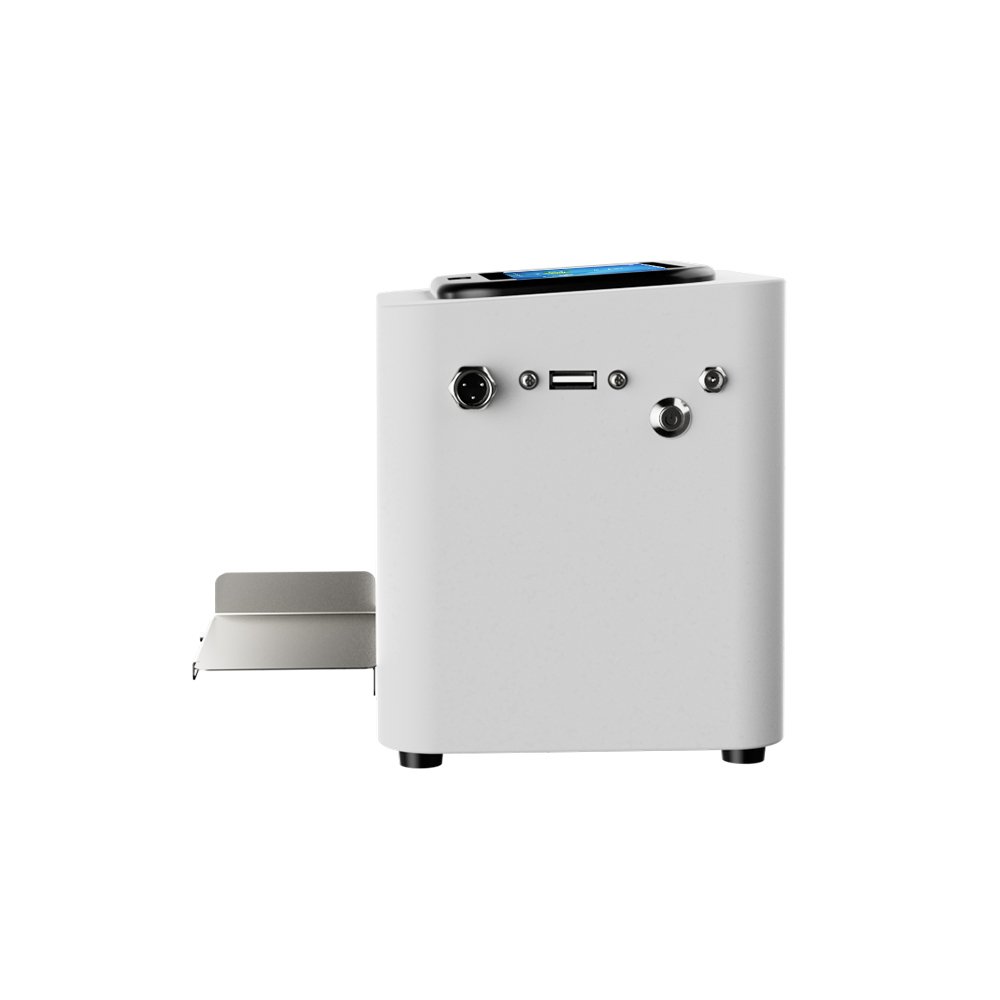 Static Ink Jet Batch Coding Machine Automatic Thermal Inkjet Printers For Amber Glass Dropper Bottle Bottom Batch No Printing