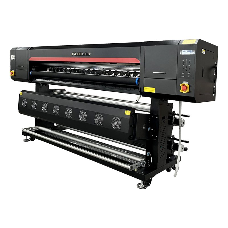 Commercial 1.8m Automatic Sublimation Paper Printer i3200 with 4/6 Print Heads Digital Cloth Printing Machine Ink Type Included