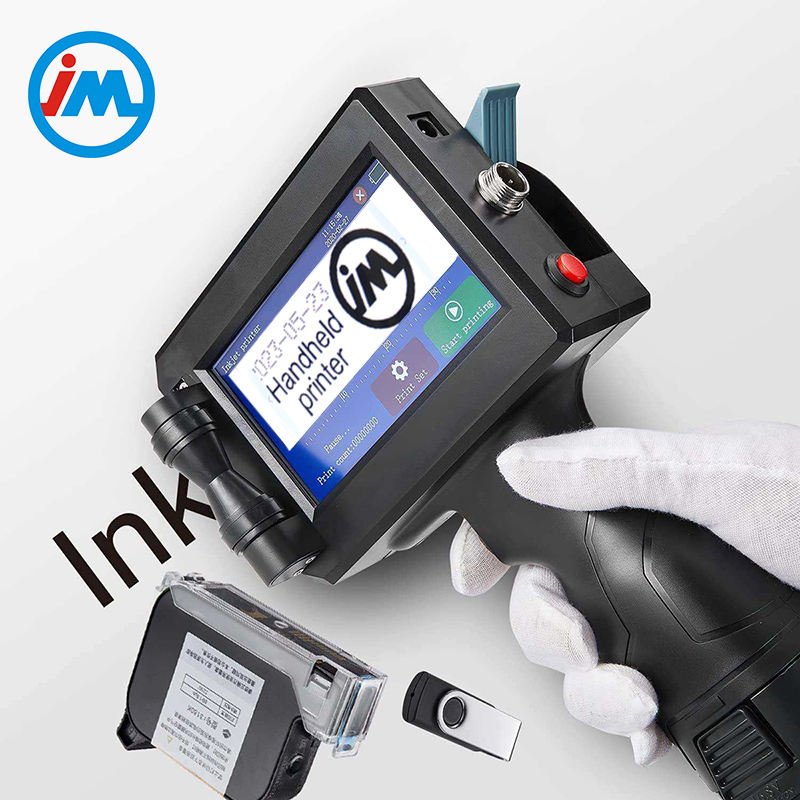 Prime Portable 12.7mm Handheld Inkjet Printer Gun for Text QR Barcode Batch Number Logo Date Label Coding Machine Non-encrypted
