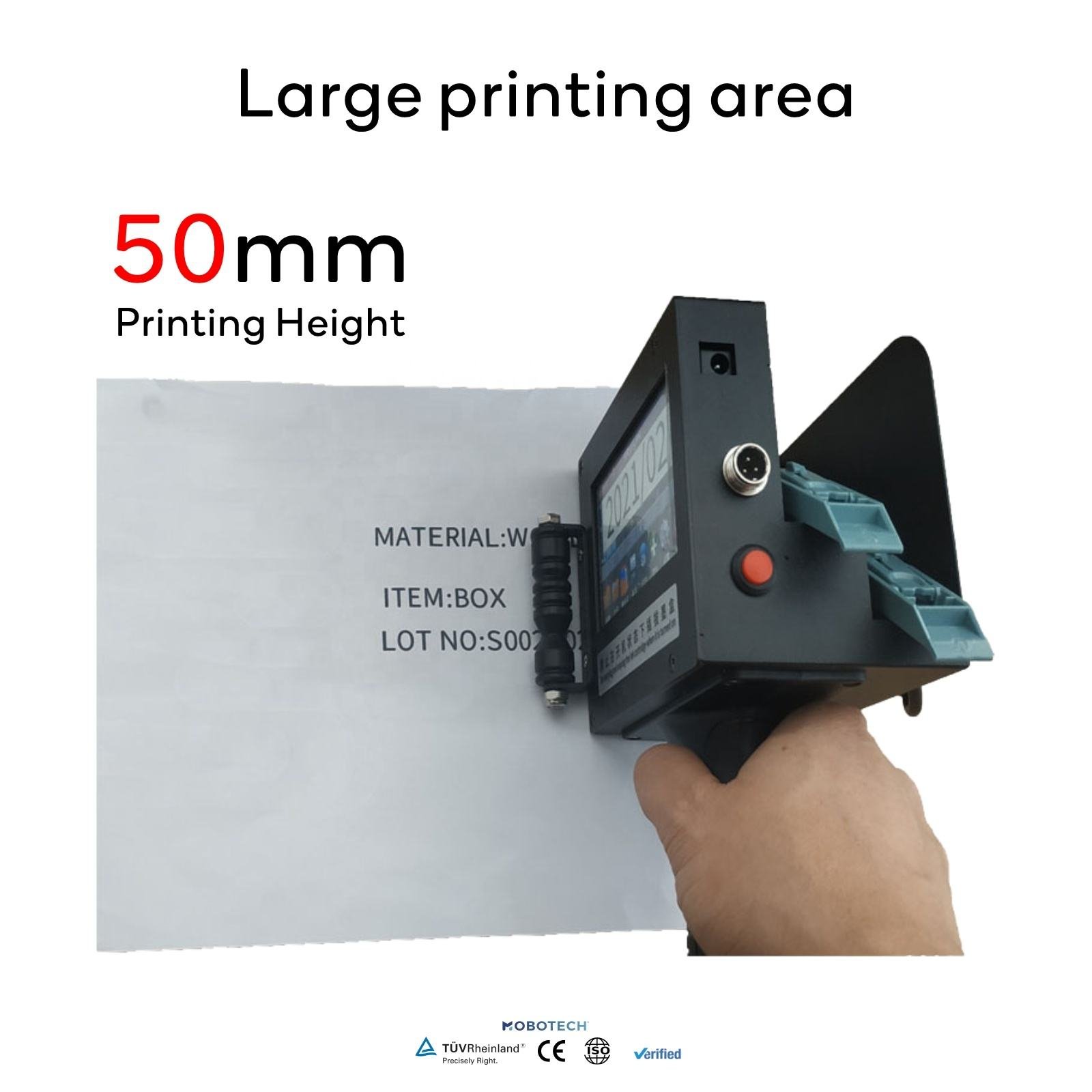 Industry Small Easy To Operate Semi-Automatic Inkjet Logo Code Expiry Date Printer Handheld Carton Inkjet Printer