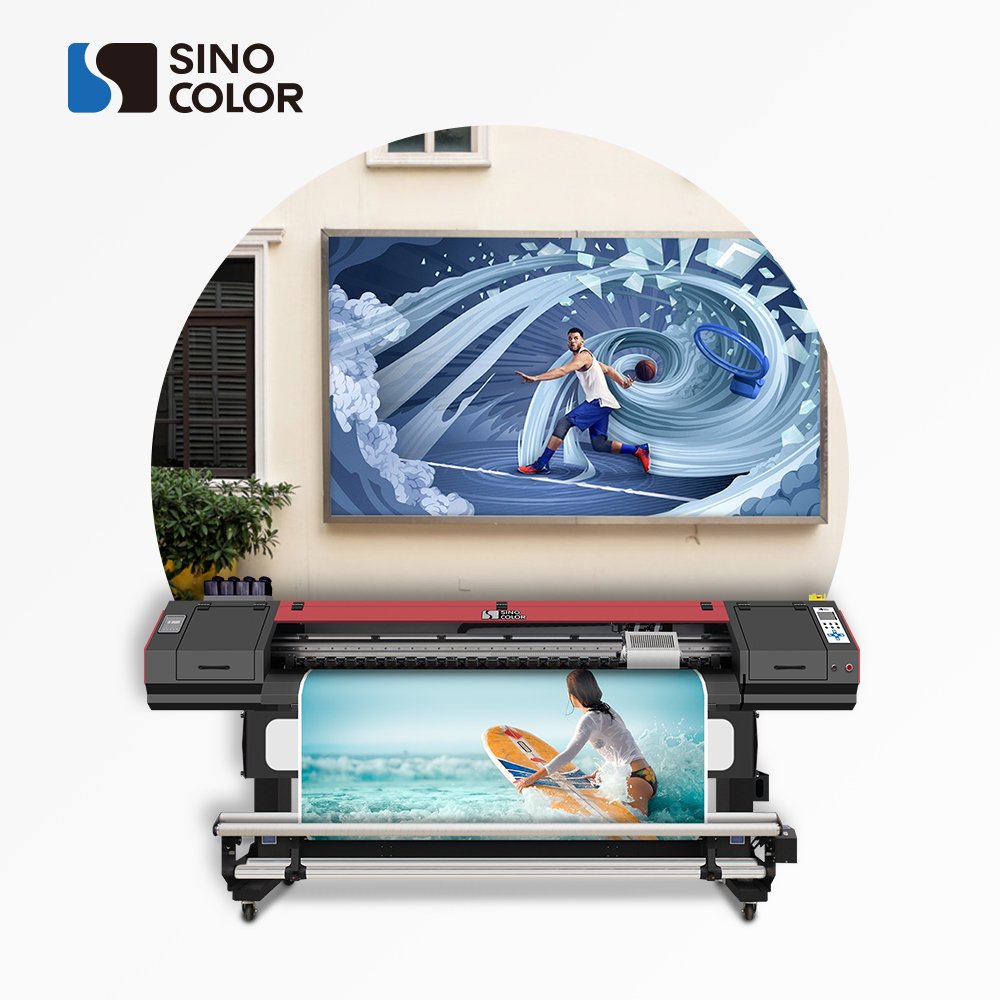 UV Inkjet Printer SinoColor UV-740 roll to roll for ceiling printing