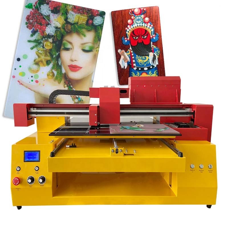 High Quality A1 UV Printer 6090 36inch 3 Heads or 2 Heads Wood Glass Metal LED UV Printer Phone Case Printing Machine