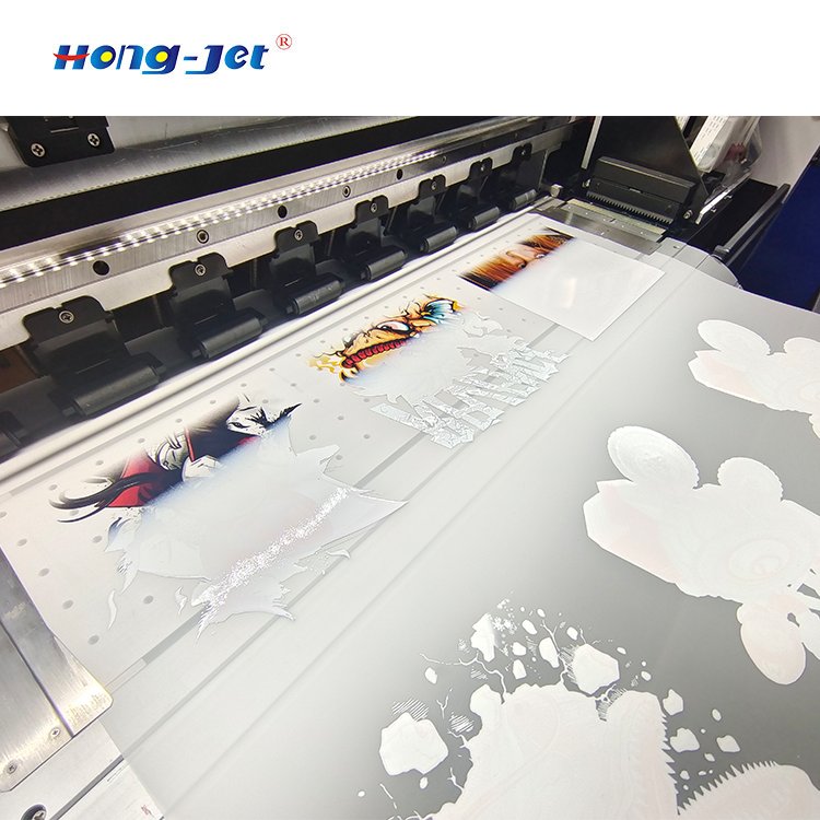 Hongjet Dft Printer White Ink i3200 3 Print Heads dft Printer With White Ink Circulation System Inkjet Printer
