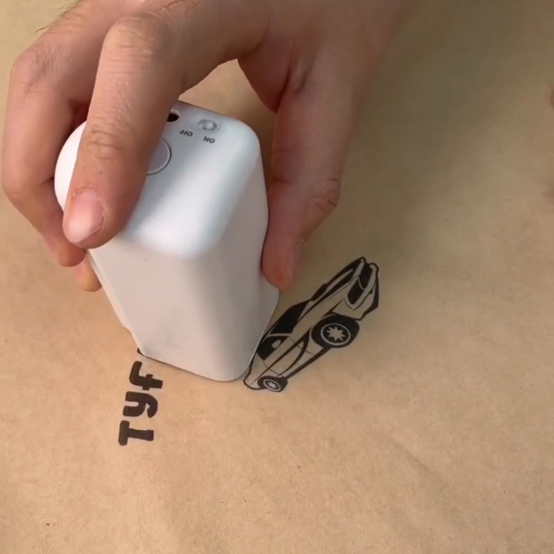 Evebot Printpods handheld inkjet printer for water-absorbent materials surface printing paper cup box card logo letter print