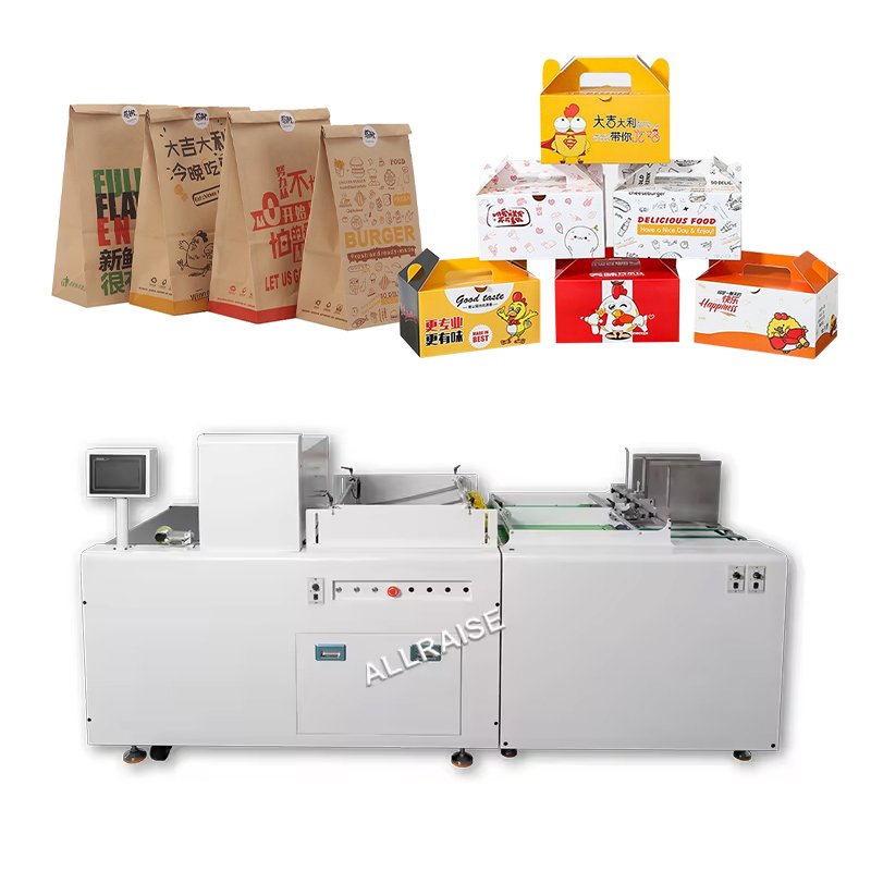 Digital Carton Pizza Box Printing Machine Kraft Paper Cardboard Corrugated Bag Cups Fan Package One Single Inkjet Pass Printer