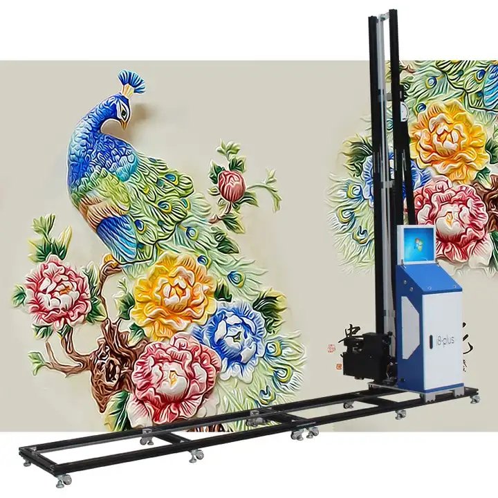Outdprinter Printing Machine 3d Wall Painter Robotwall Inkjetwall Panelor Wall Indoor Provided Inkjet Printer 220v Automatic 125