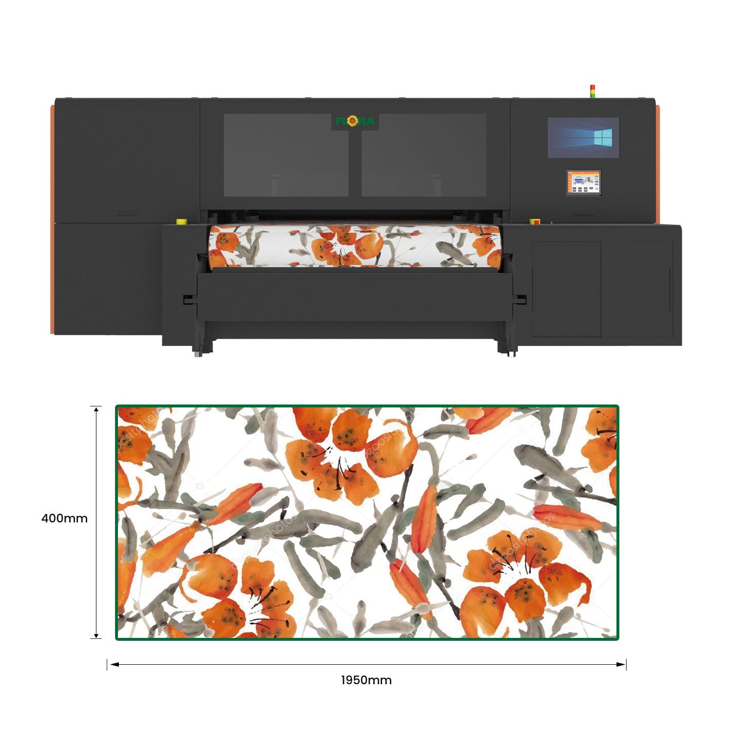 Flora 1.9m X3 8 Color X5 12 Color Used Epson S3200 Print Heads Dye Sublimation A2 A4 DTF Inkjet Printer from Printer Suppliers