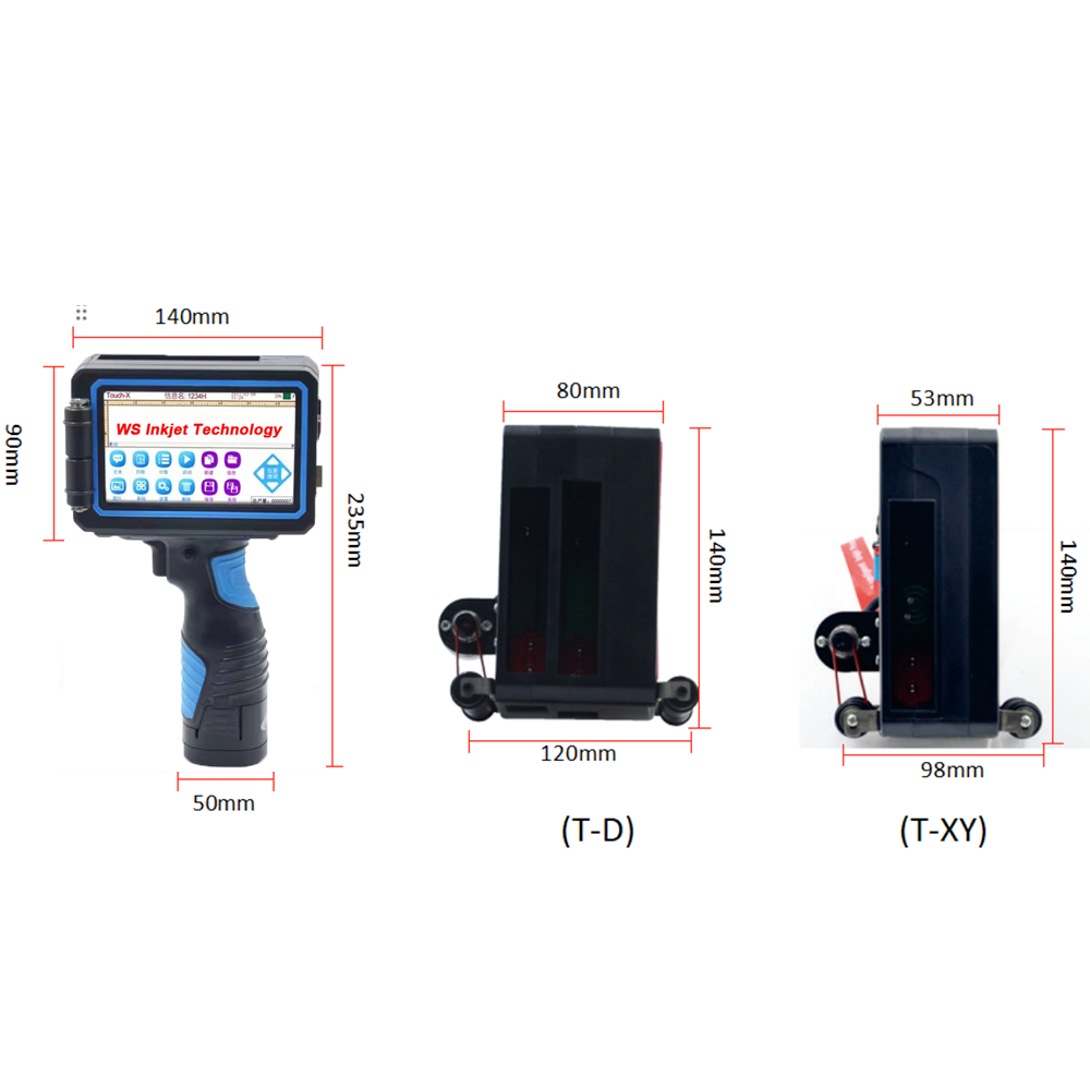 WECARE Portable Tij Handheld Expiry Date Printer Using Solvent Fast Dry Ink Cartridge Inkjet Printers Automatic Ordinary Product