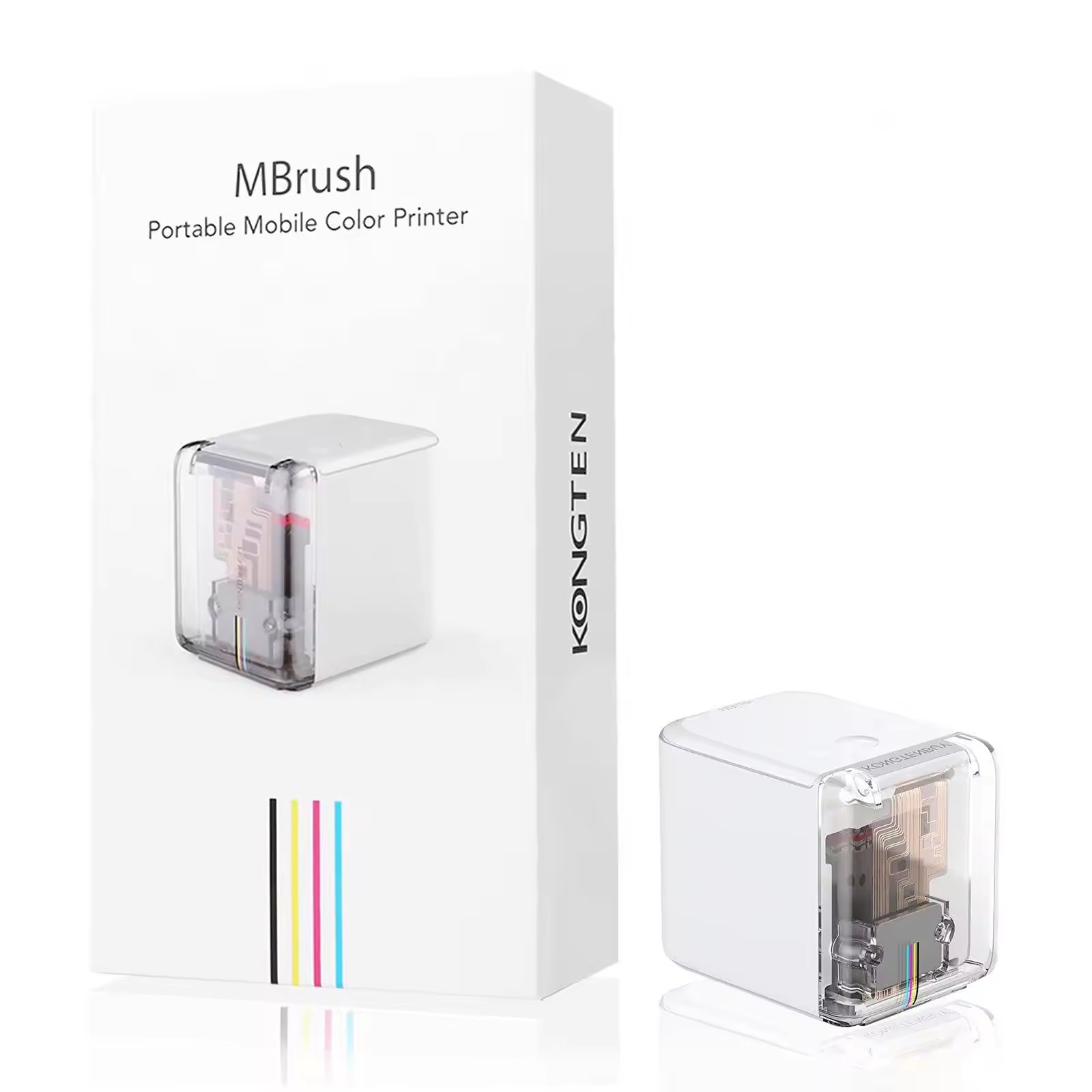 Mbrush Mini Printer Portable Manual Inkjet Printer Wifi Connection Removable For Android ios Systems Printer
