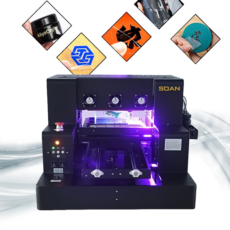 A3 UV DTF Printer machine A3 Size flatbed printer crystal label for phone case mug bottle glass wood metal acrylic IC card