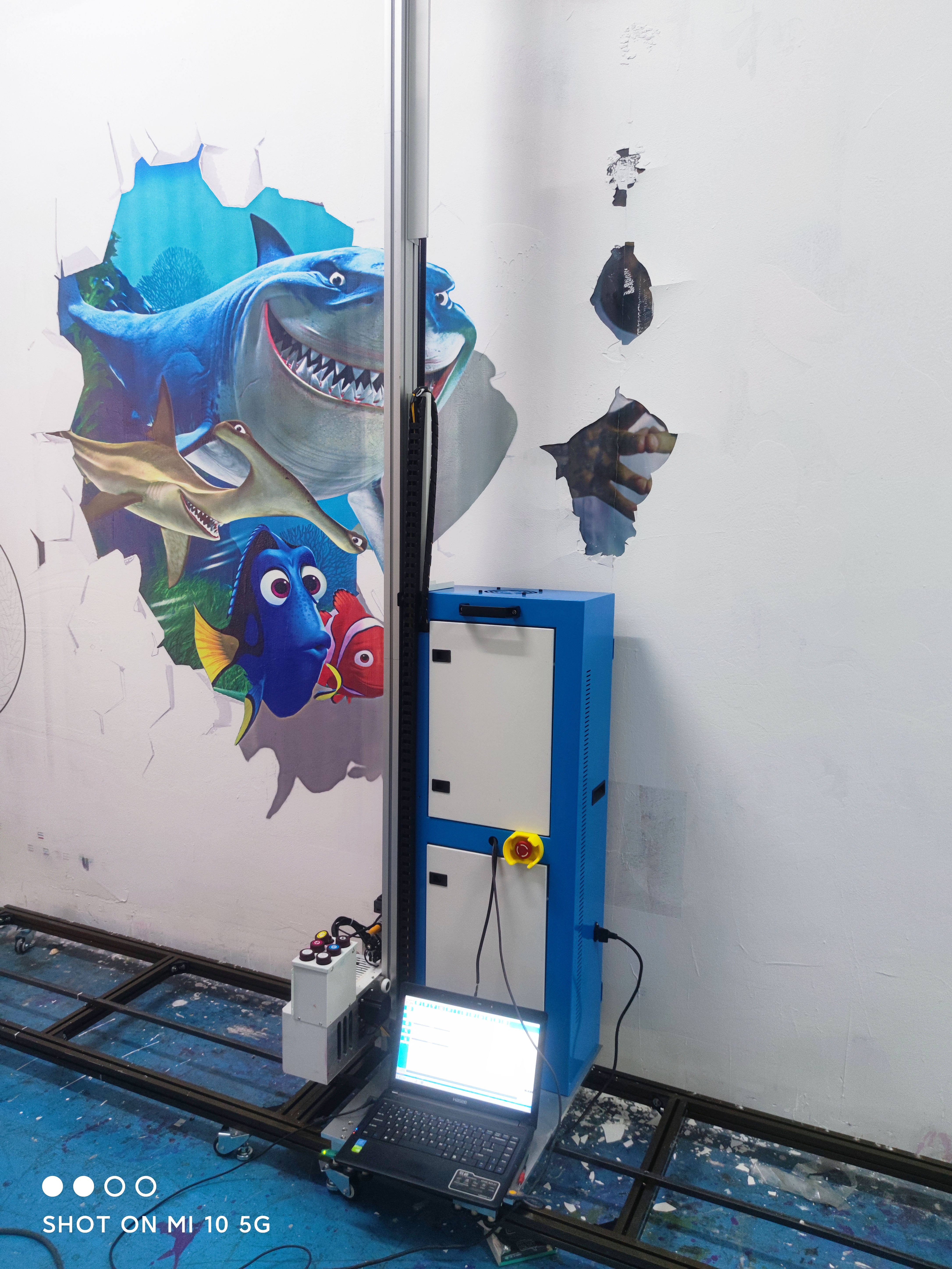 UV Ink wall painting 3d wall printing machine automatic control wall printer