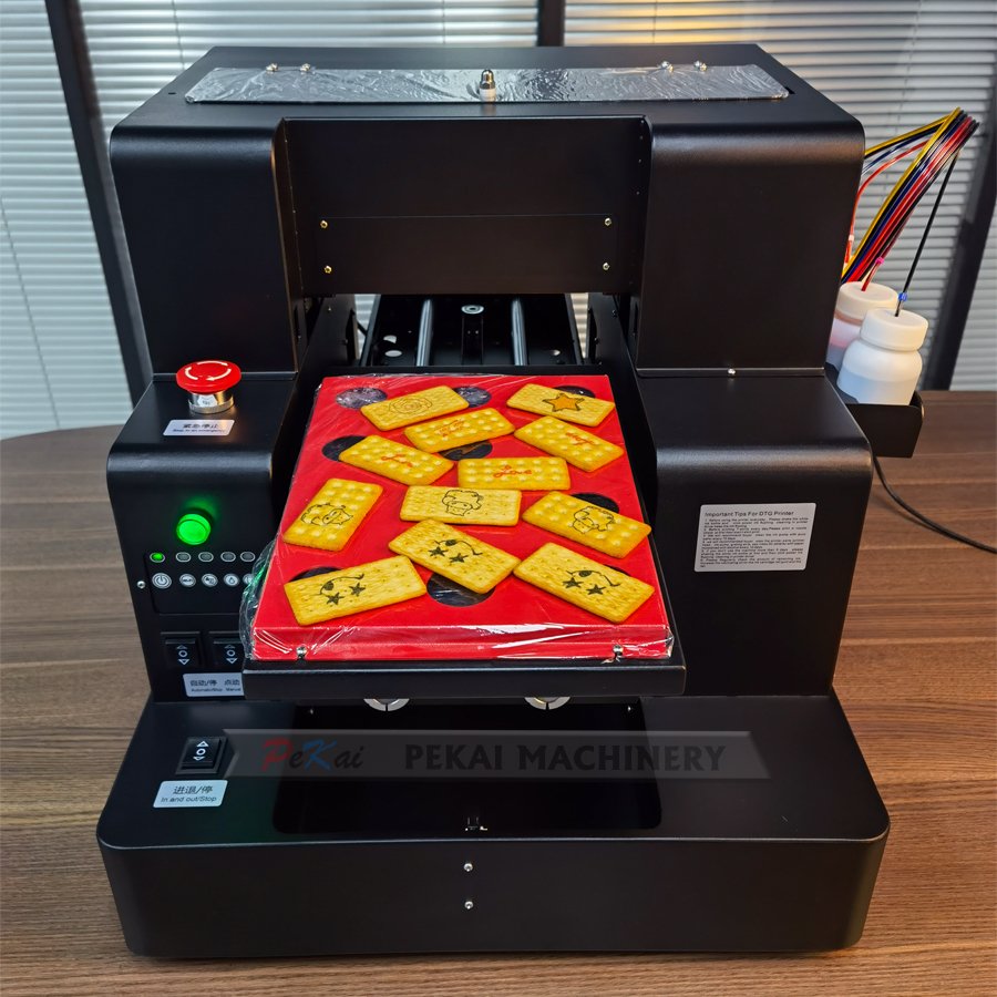 A3/A4 Size Inkjet Printer Edible Food Printer Cake Decorations Food Logo Printing Machine with Macaroon Holder