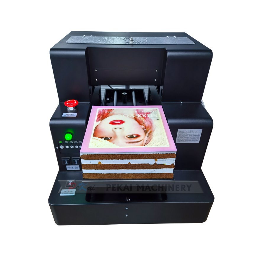 A3/A4 Size Inkjet Printer Edible Food Printer Cake Decorations Food Logo Printing Machine with Macaroon Holder