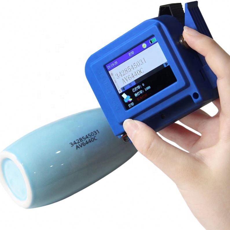 Small intelligent Mini handheld inkjet printer for DIY T-shirt fabric metal glass 12.7mm handheld printers